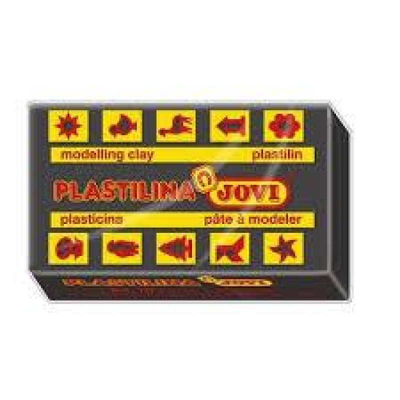 Jovi Πλαστελίνη 50gr Basic Μαύρη