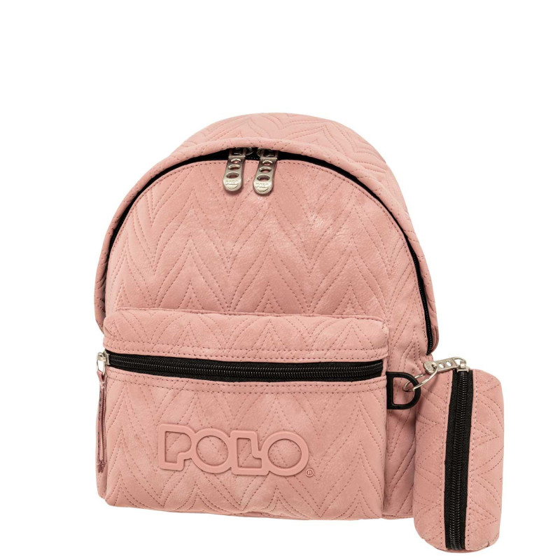 ΣΑΚΙΔΙΟ POLO BACKPACK MINI LEAVES ΡΟΖ (2025)