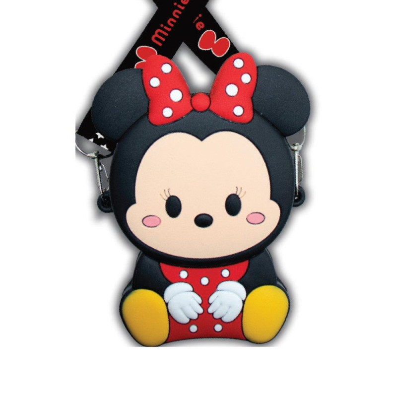 Πορτοφόλι Σιλικόνης με λουράκι ώμου Minnie