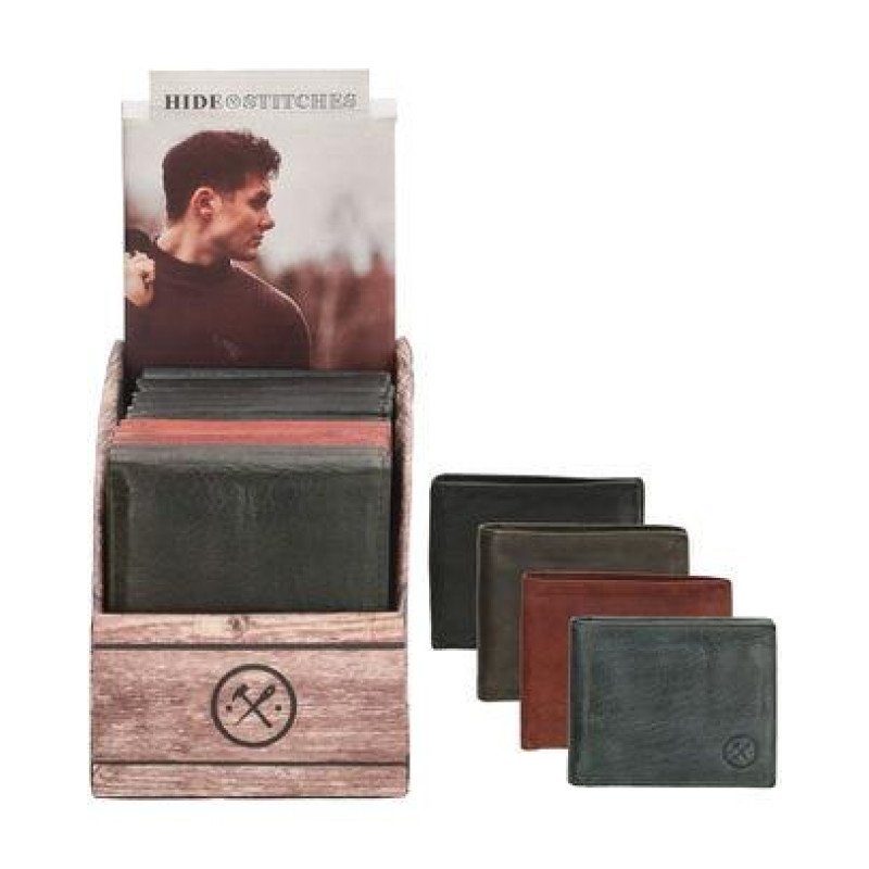 Hide & Stitches Μικρό πορτοφόλι από Γνήσιο Δέρμα 1-87-65-999