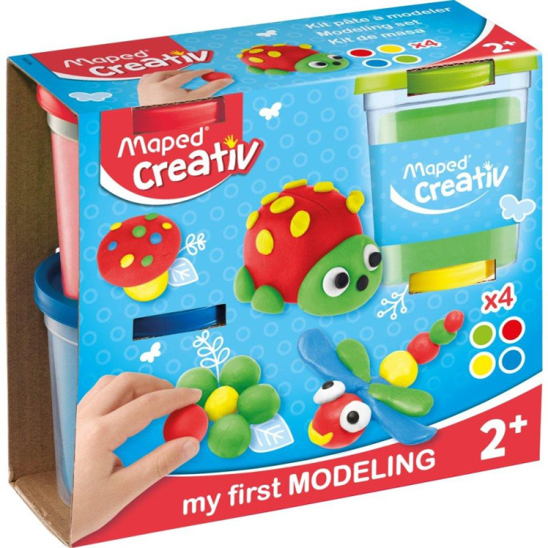 Σετ Πλαστοζυμαράκια Maped Creative 4x56γρ. (Βασικά Χρώματα