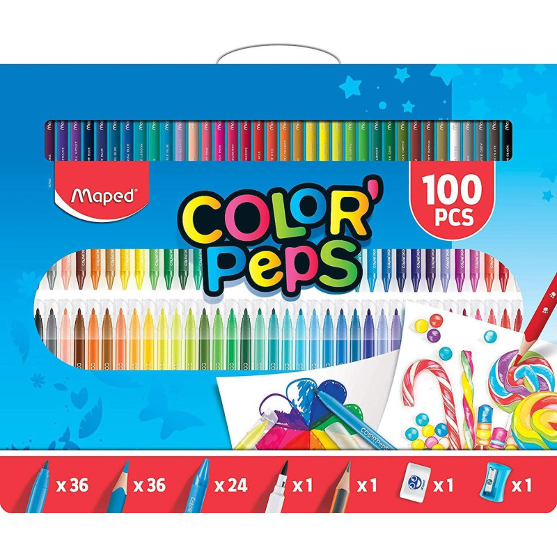 Maped Σετ Ζωγραφικής 100 Τμχ 907003