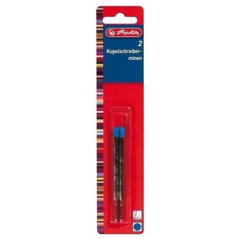 Herlitz Ανταλλακτικό Herlitz Για Στυλό Διαρκείας Μπλε 2pcs
