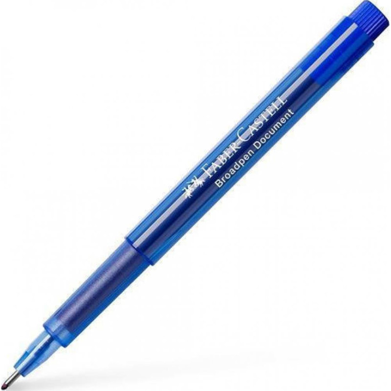 Faber Castell Μαρκαδοράκι Fineliner Broadpen 0.8mm 1554 Blue