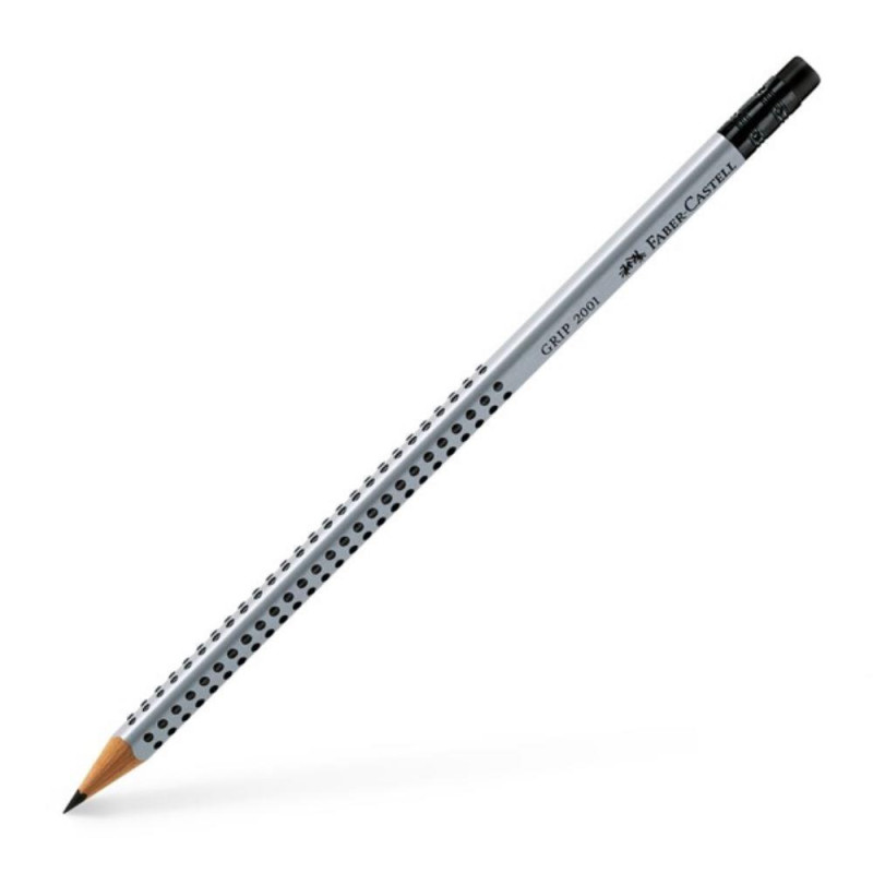 Faber Castell Μολύβι Grip Με Γόμα Γκρι 117200 Faber Castell Μολύβι Grip Με Γόμα Γκρι 117200