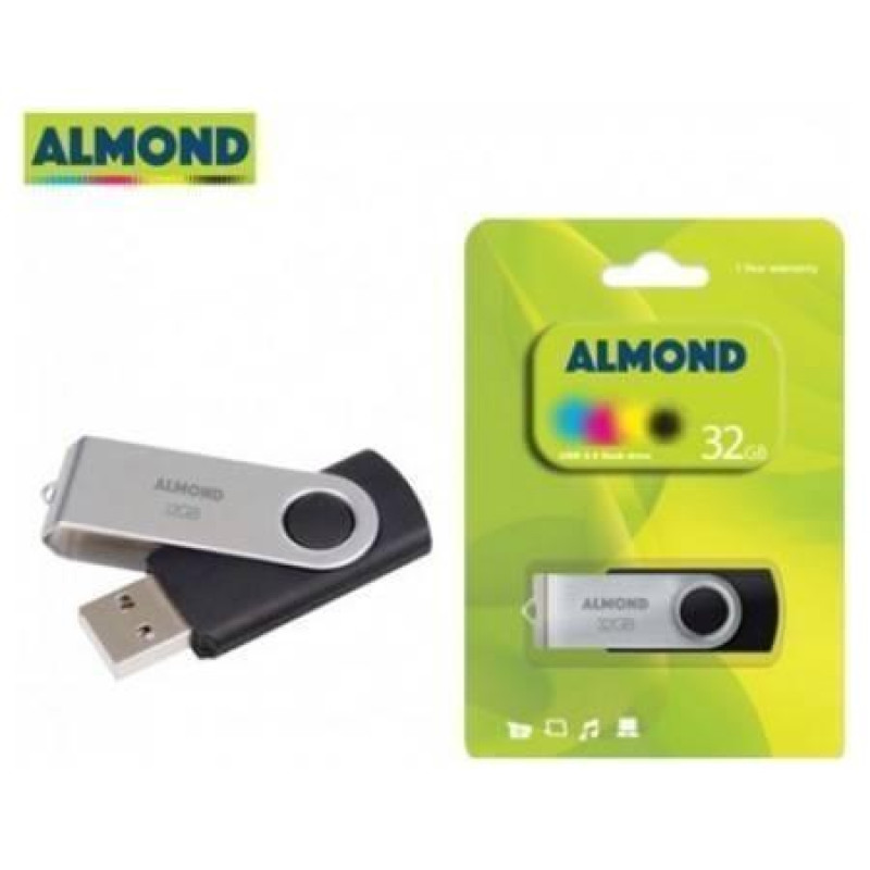 Almond Flash Drive USB 32GB Twister Black 7648