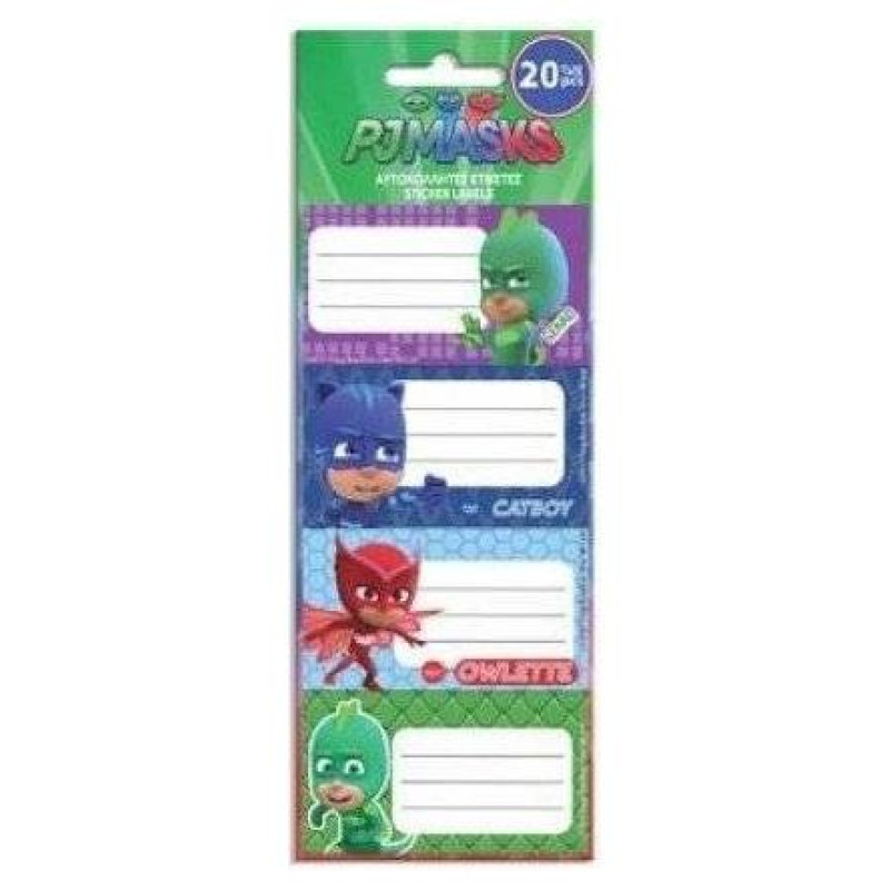 Διακάκης Ετικέτες Αυτοκ Pj Masks 20τεμ 5σχ 484037 Διακάκης Ετικέτες Αυτοκ Pj Masks 20τεμ 5σχ 484037