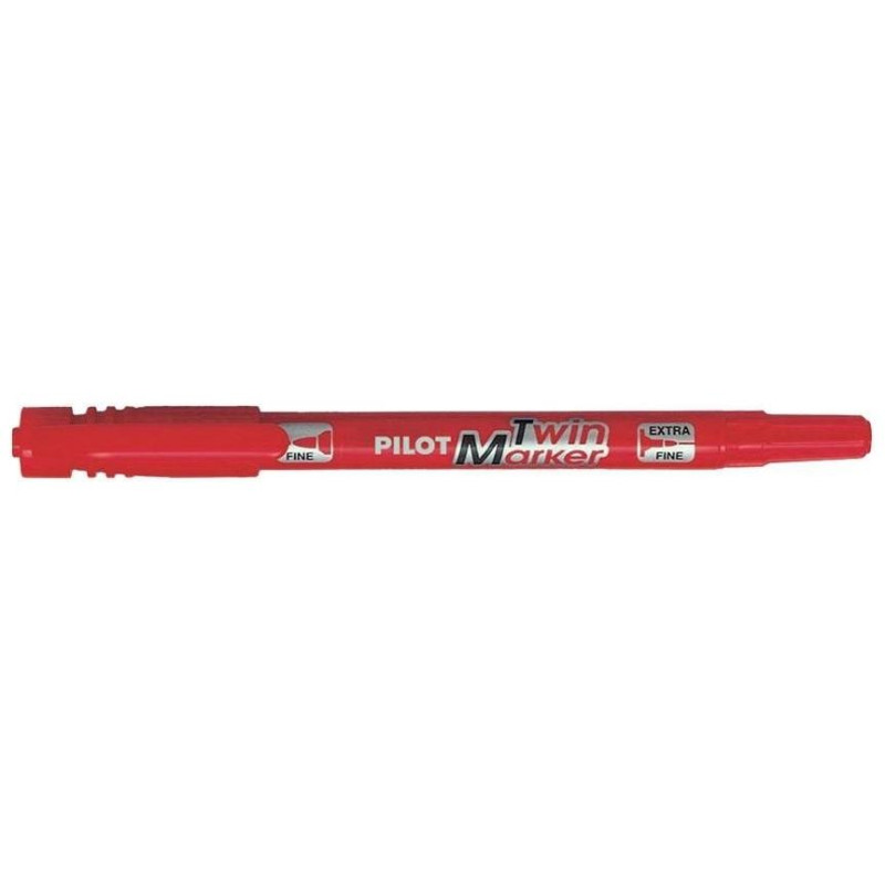Pilot Μαρκαδόρος Ανεξίτηλος Twin BG Red SCA-TM-R-BG