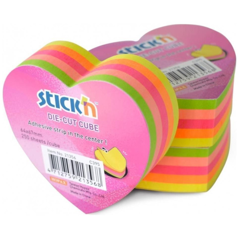 Salko Sticks 67x67mm 250 φύλλων Καρδιά Νο 19 21356
