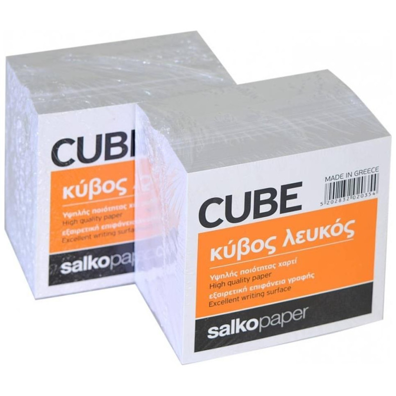 Salko Μπλοκ Κυβοι Λευκοί Cube Γίγας 2035